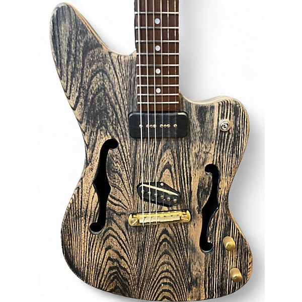 Used Slick SL56 AGED BLACK ASH Hollow Body Electric Guitar