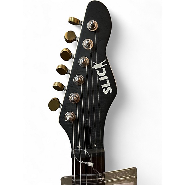 Used Slick SL56 AGED BLACK ASH Hollow Body Electric Guitar