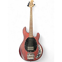 Used Sterling by Music Man Ray4 Crimson Red Trans Electric Bass Guitar