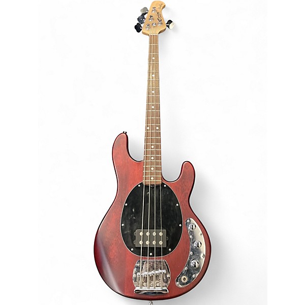 Used Sterling by Music Man Ray4 Crimson Red Trans Electric Bass Guitar