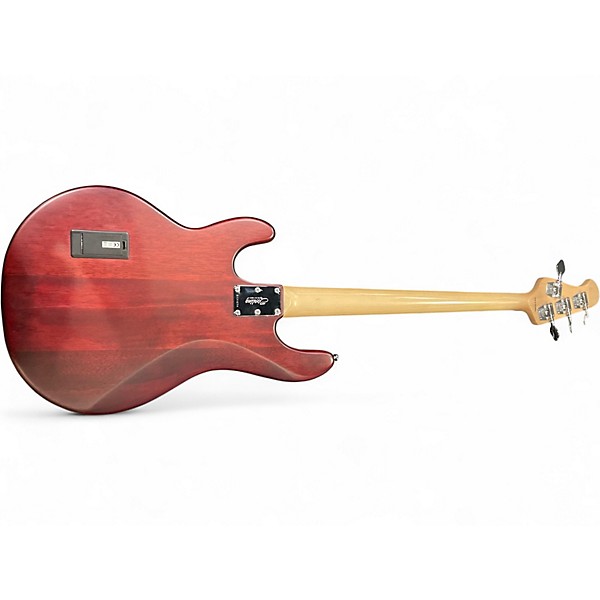 Used Sterling by Music Man Ray4 Crimson Red Trans Electric Bass Guitar