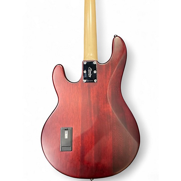 Used Sterling by Music Man Ray4 Crimson Red Trans Electric Bass Guitar