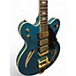 Used Gretsch Guitars CAT CB 3PU Blue Hollow Body Electric Guitar