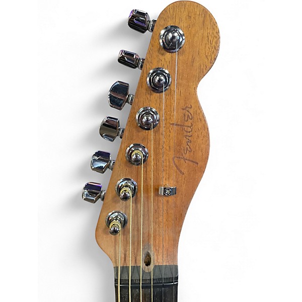 Used Fender American Acoustasonic Telecaster Natural Acoustic Electric Guitar