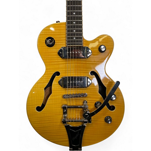 Used Epiphone Wildkat Amber Hollow Body Electric Guitar