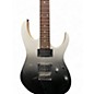 Used Ibanez RG421 Black and Silver Solid Body Electric Guitar
