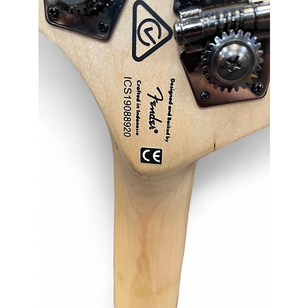 Used Squier Contemporary Active Jazz Bass V Black Electric Bass Guitar