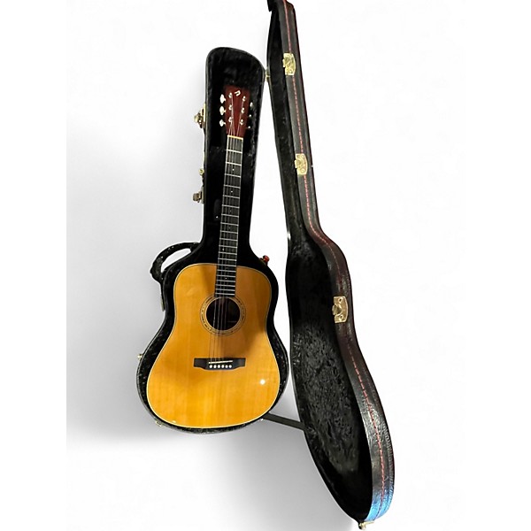 Used Breedlove D/SRE-H American Series Dreadnought Natural Acoustic Electric Guitar