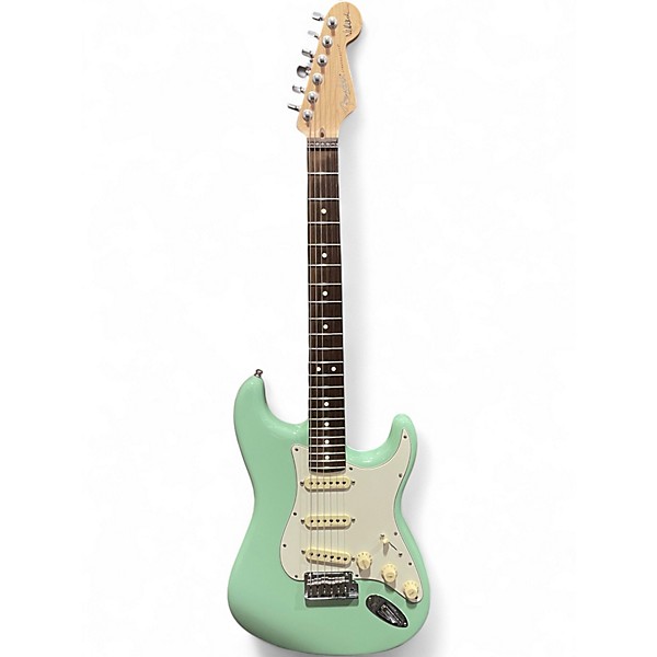 Used Fender Artist Series Jeff Beck Stratocaster Surf Green Solid Body Electric Guitar