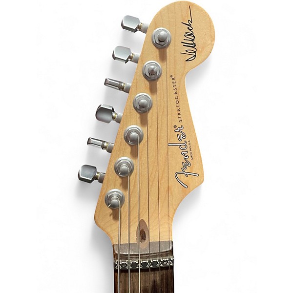 Used Fender Artist Series Jeff Beck Stratocaster Surf Green Solid Body Electric Guitar