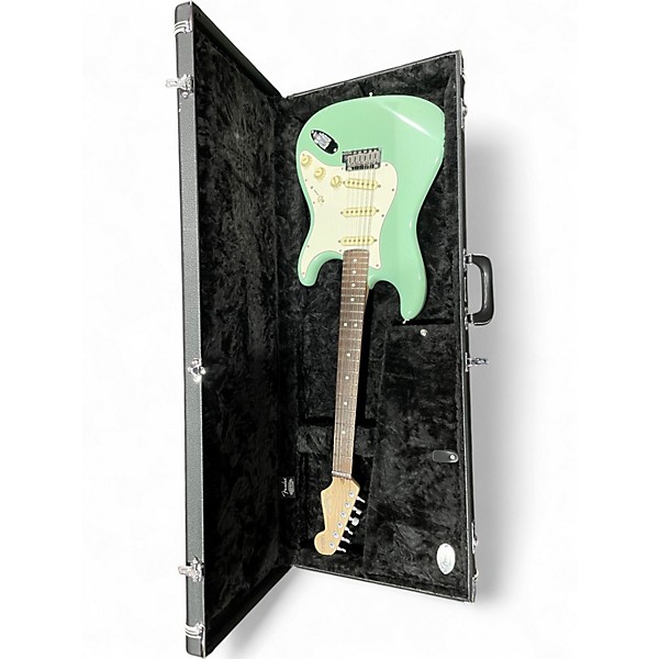 Used Fender Artist Series Jeff Beck Stratocaster Surf Green Solid Body Electric Guitar