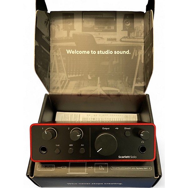 Used Focusrite SCARLETT SOLO GEN 4 Audio Interface