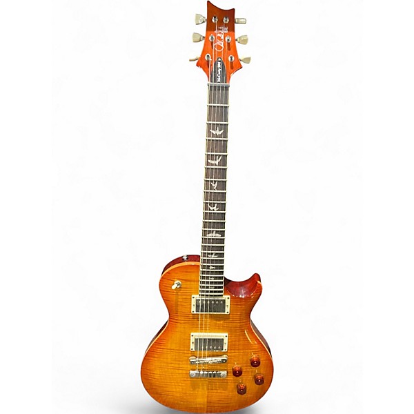 Used PRS SE Singlecut McCarty 594 quilt amber burst Solid Body Electric Guitar
