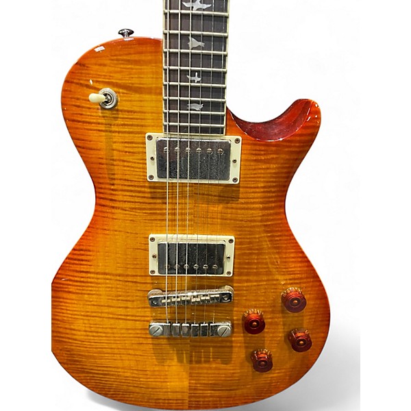 Used PRS SE Singlecut McCarty 594 quilt amber burst Solid Body Electric Guitar