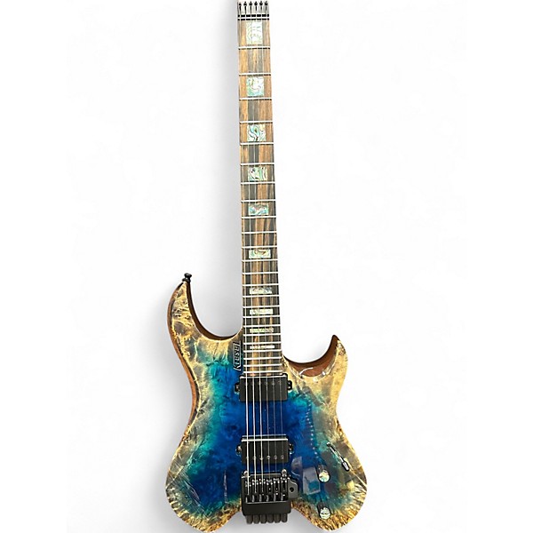 Used Kiesel Vader aqua burst Solid Body Electric Guitar