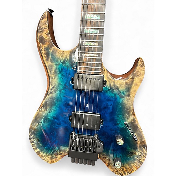 Used Kiesel Vader aqua burst Solid Body Electric Guitar