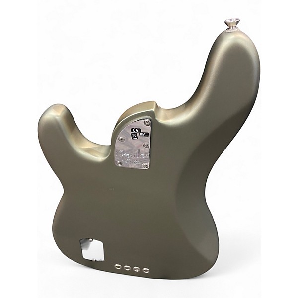 Used Fender American Elite Precision Bass Green Electric Bass Guitar