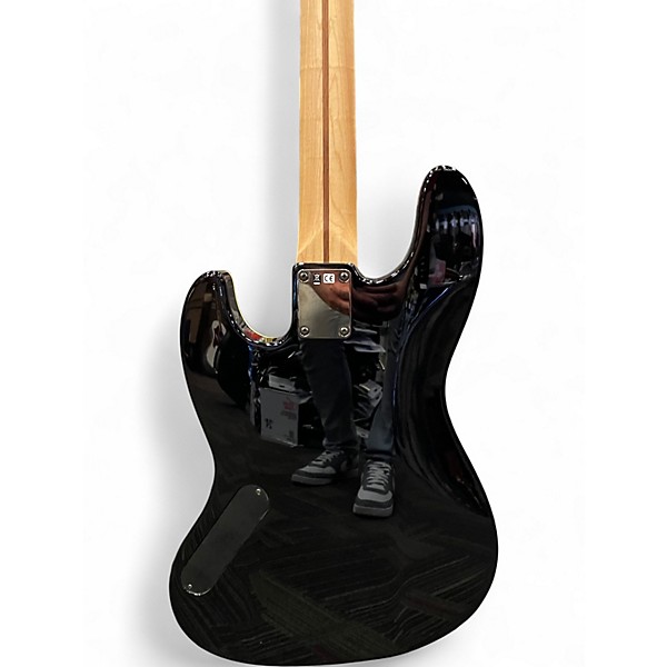 Used 2021 Fender Aerodyne Jazz Bass Black Electric Bass Guitar