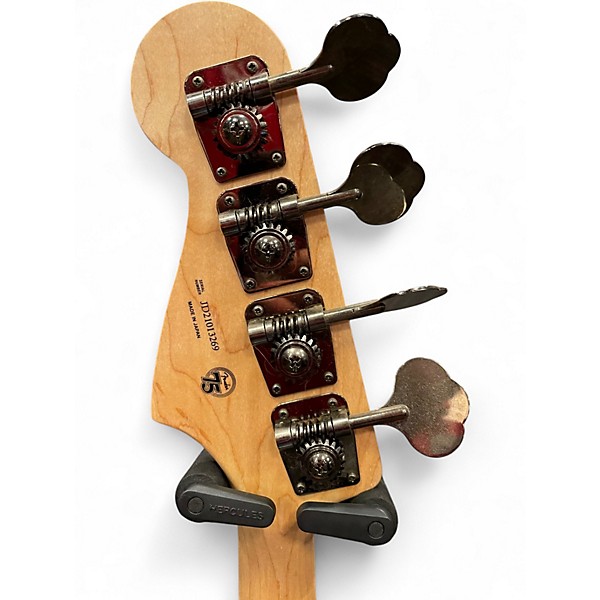 Used 2021 Fender Aerodyne Jazz Bass Black Electric Bass Guitar