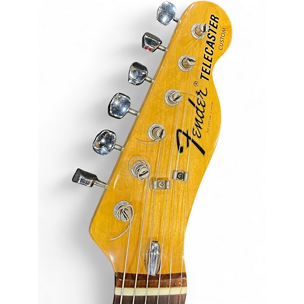 Vintage 1973 Fender Telecaster Custom Black Solid Body Electric Guitar