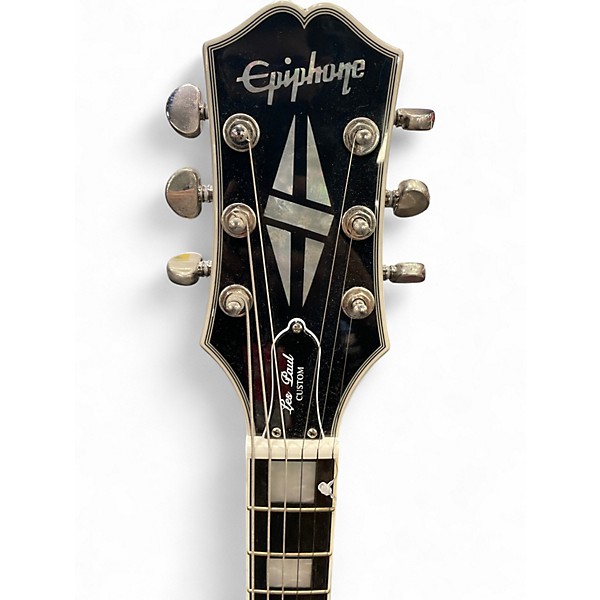 Used Epiphone Les Paul Custom SILVER BURST Solid Body Electric Guitar