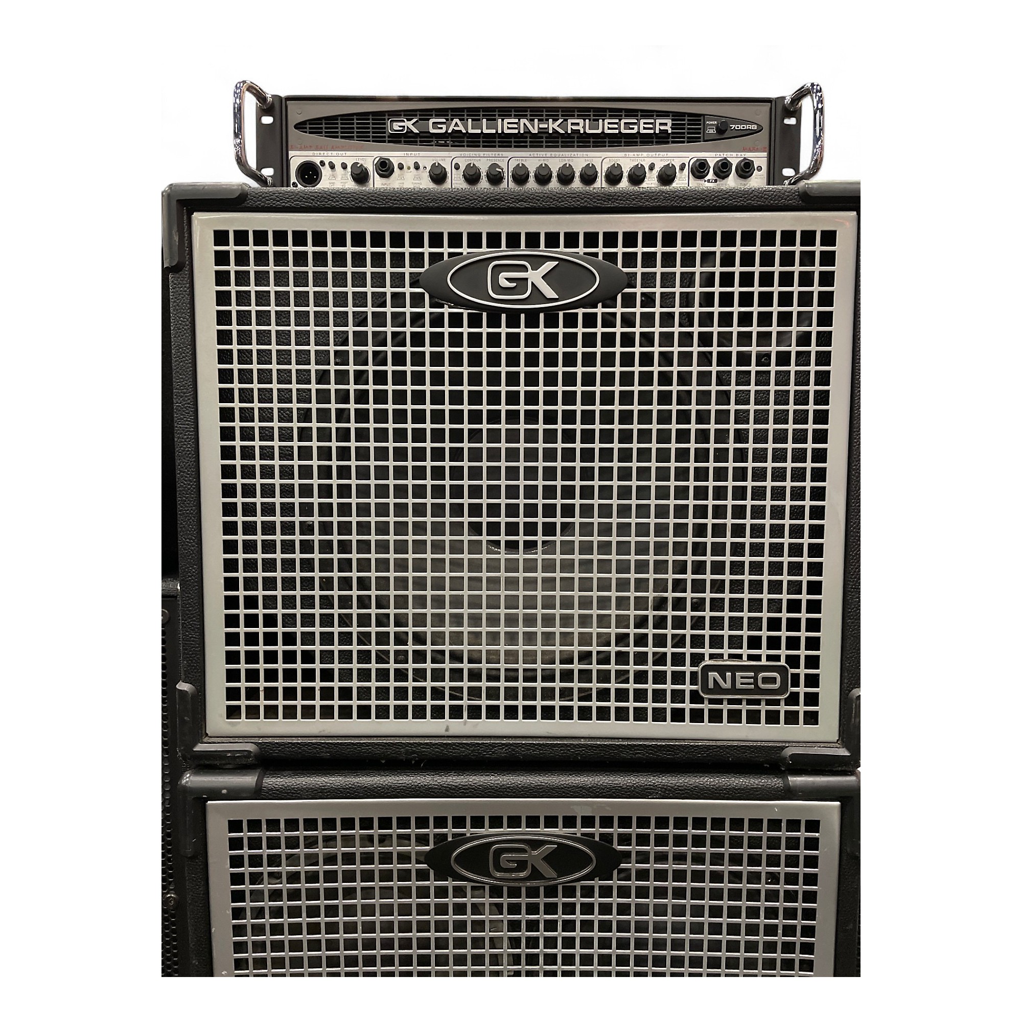 Used Gallien-Krueger 700RB-II 480/50W & Neo Full Stack Bass Stack