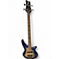 Used Jackson Spectra SBXQ IV Amber Blue Burst Electric Bass Guitar thumbnail