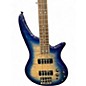 Used Jackson Spectra SBXQ IV Amber Blue Burst Electric Bass Guitar
