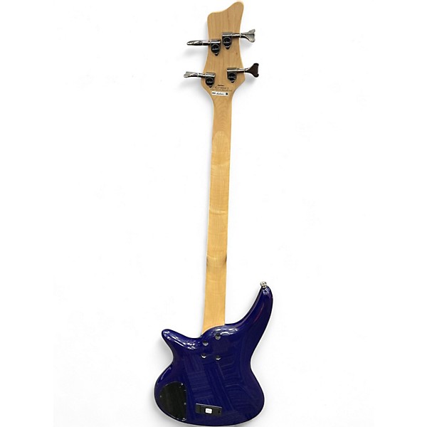Used Jackson Spectra SBXQ IV Amber Blue Burst Electric Bass Guitar