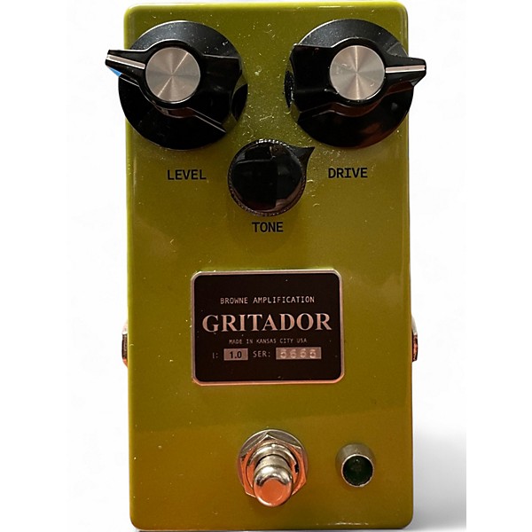 Used Brown Amplification Gritador Classic Overdrive Effect Pedal
