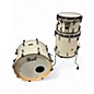 Used Pearl 3 Piece Masters Maple Gum Pearl White Drum Kit thumbnail