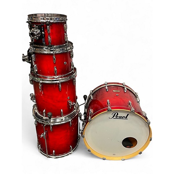 Used Pearl 5 Piece Session Studio Select Antique Crimson Burst Drum Kit