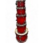 Used Pearl 5 Piece Session Studio Select Antique Crimson Burst Drum Kit