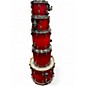 Used Pearl 5 Piece Session Studio Select Antique Crimson Burst Drum Kit
