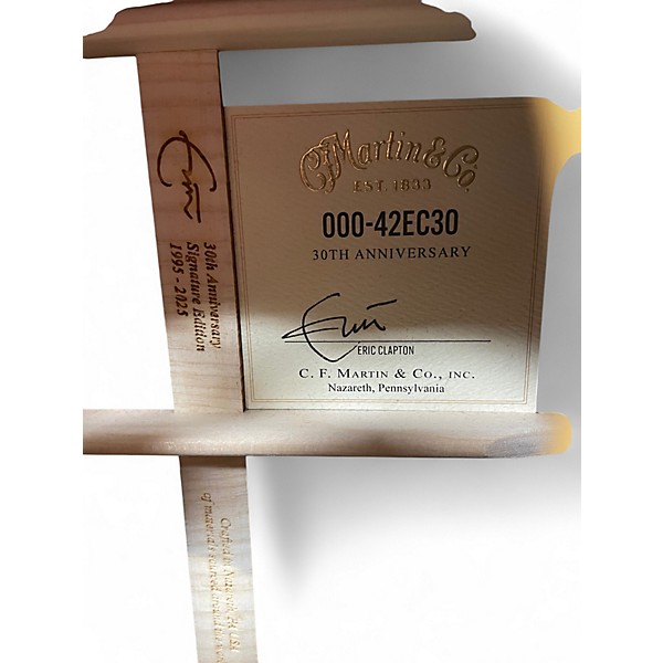 Used Martin 00042EC Eric Clapton 30th Anniversary Limited Edition Natural Acoustic Guitar