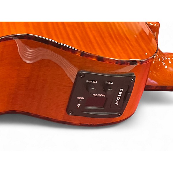 Used Ortega RGLE18FMH Natural Ukulele