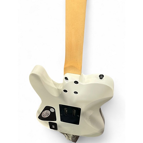 Used Schecter Guitar Research PT-FR SVSS White Solid Body Electric Guitar