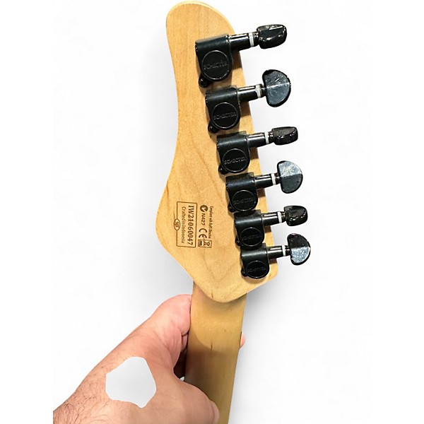 Used Schecter Guitar Research PT-FR SVSS White Solid Body Electric Guitar