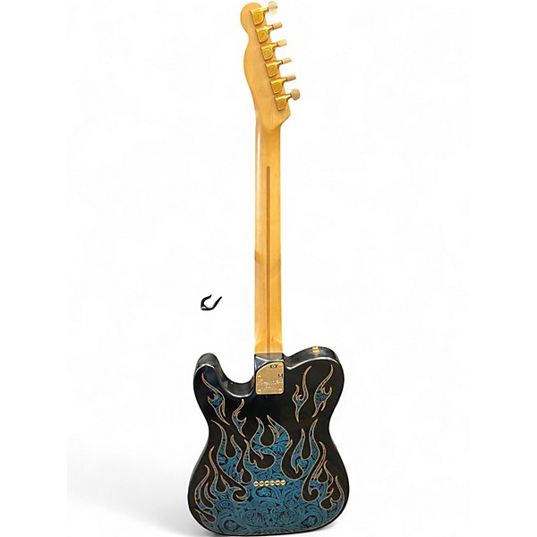 Used Fender Artist Series James Burton Telecaster BLUE W/FLAMES