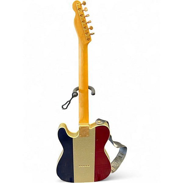 Used Fender BUCK OWENS TELECASTER Red White and Blue Sparkle Solid Body Electric Guitar