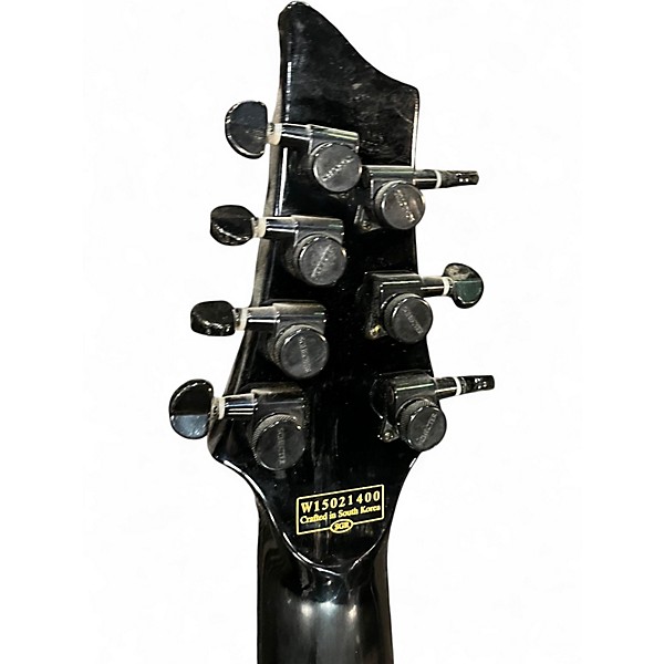 Used Schecter Guitar Research Blackjack C7 Black Solid Body Electric Guitar