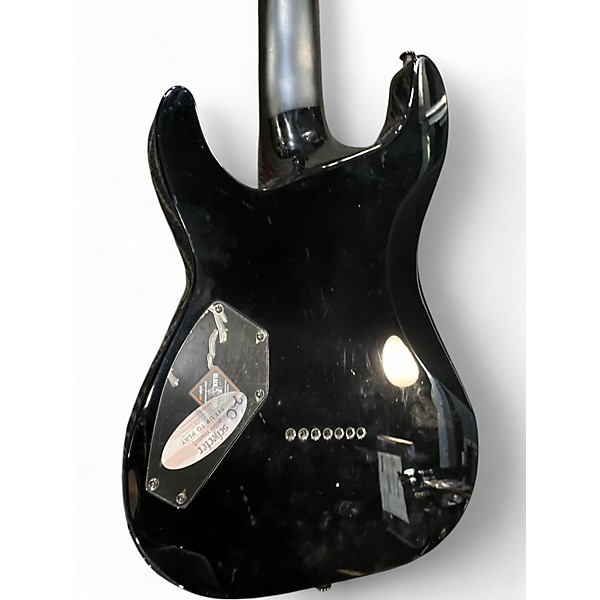 Used Schecter Guitar Research Blackjack C7 Black Solid Body Electric Guitar