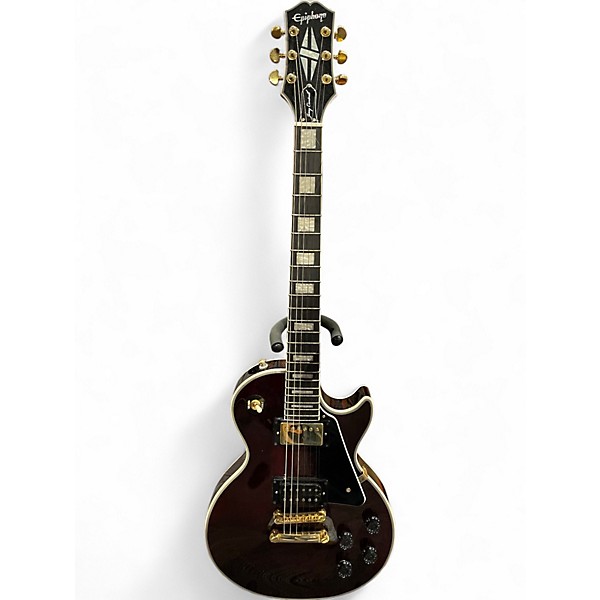 Used Epiphone Jerry Cantrell “Wino” Les Paul Custom Wine Red Solid Body Electric Guitar