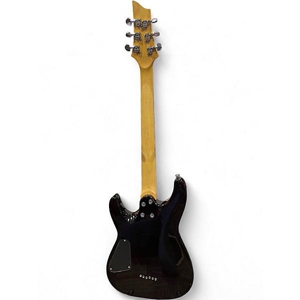 Used Schecter Guitar Research C6 PLUS SILVER BURST Solid Body Electric Guitar