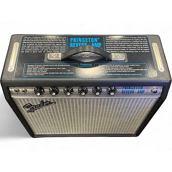 Used Fender 1968 Custom Princeton Reverb 12W 1x10 Tube Guitar Combo Amp