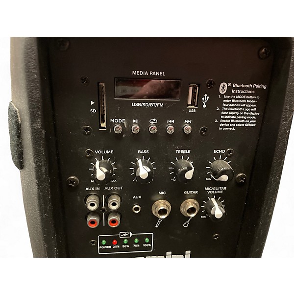 Used Gemini AS-08 Powered Speaker