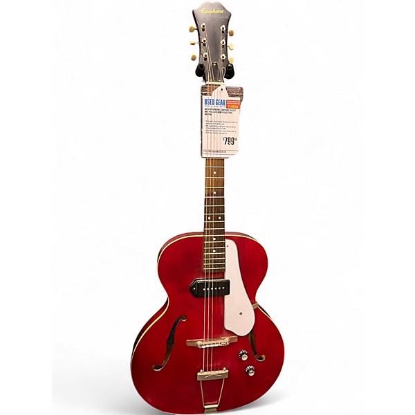 Used Epiphone CENTURY E422T RED Hollow Body Electric Guitar