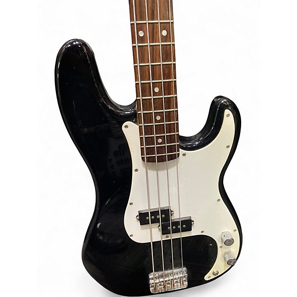 Used Squier Precision Bass Black Electric Bass Guitar
