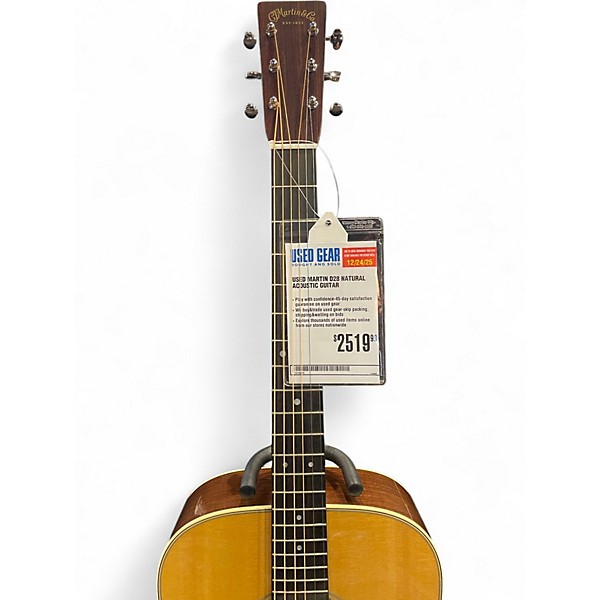 Used Martin D28 Natural Acoustic Guitar