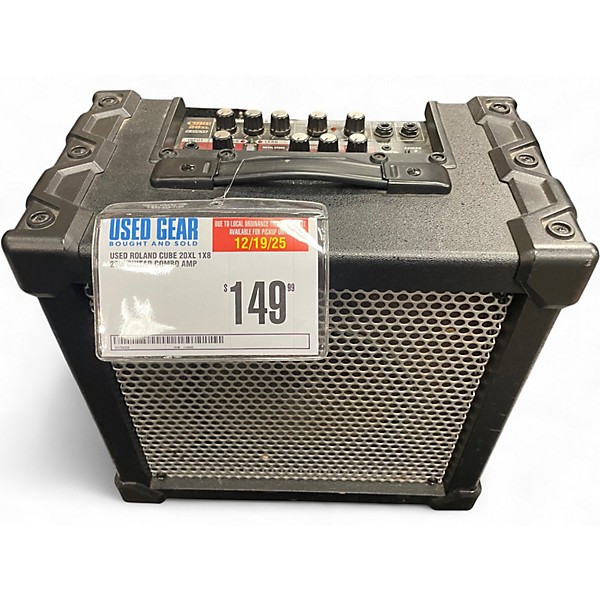 Used Roland Cube 20XL 1X8 20W Guitar Combo Amp